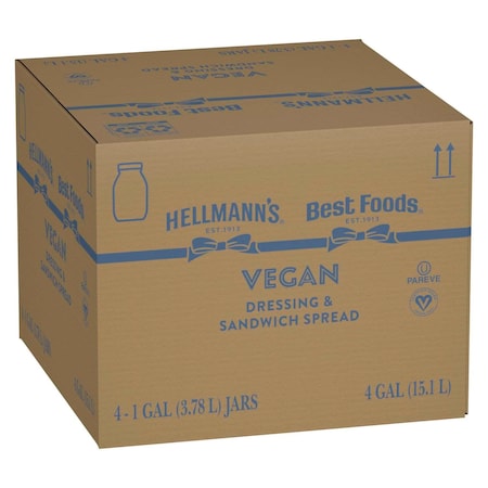 Hellmanns Hellmann's Spread Vegan Mayonnaise 1 gal., PK4 048001010727